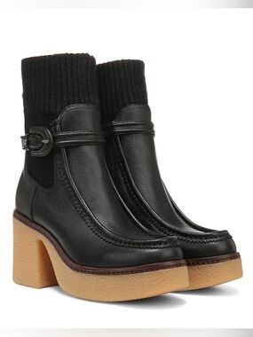 Sam Edelman Sidney Crepe Platform Sock Booties Size 8.5